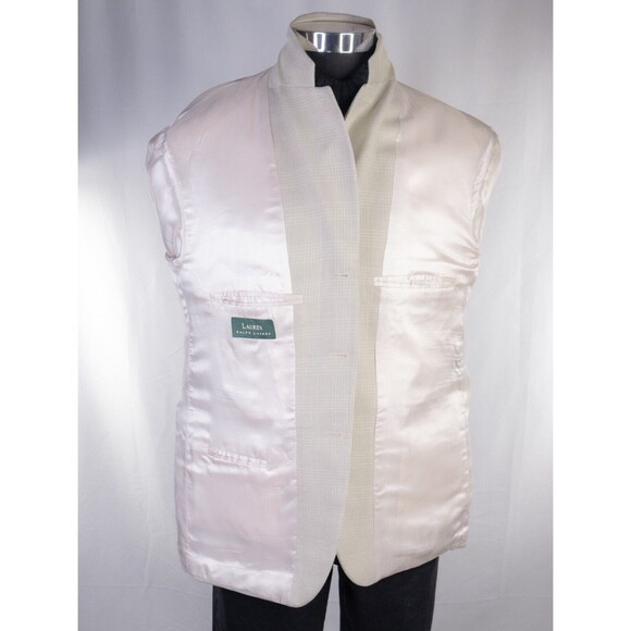 Lauren Ralph Lauren wool/Silk Blazer 42s Three Button Sport Coat Jacket Canada - Picture 9 of 15